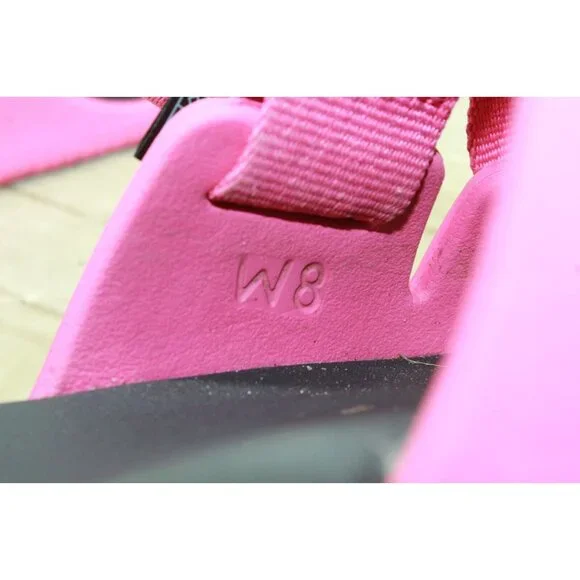 Chaco Women's Pink Nylon Adjustable Buckled Casual Slide Sandals Size 8 - Picture 8 of 9